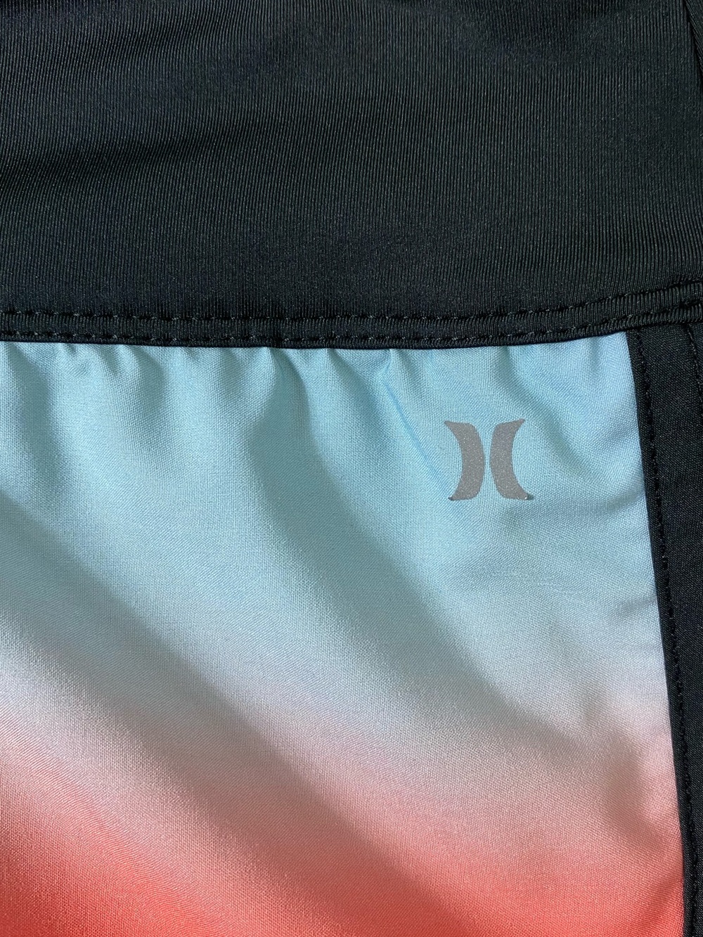 Hurley Women’s Board Shorts Size Large Sunset Ombre Swim Tropical Sunset Shorts - Picture 3 of 11